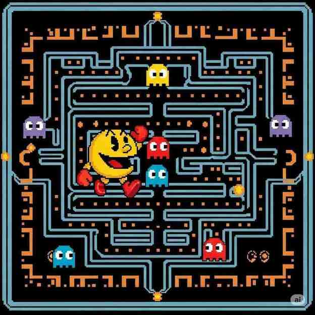 Pac-Man pixel art