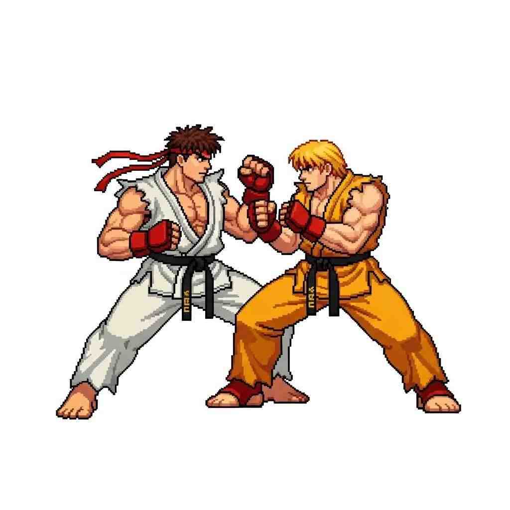 Street Fighter pixel art