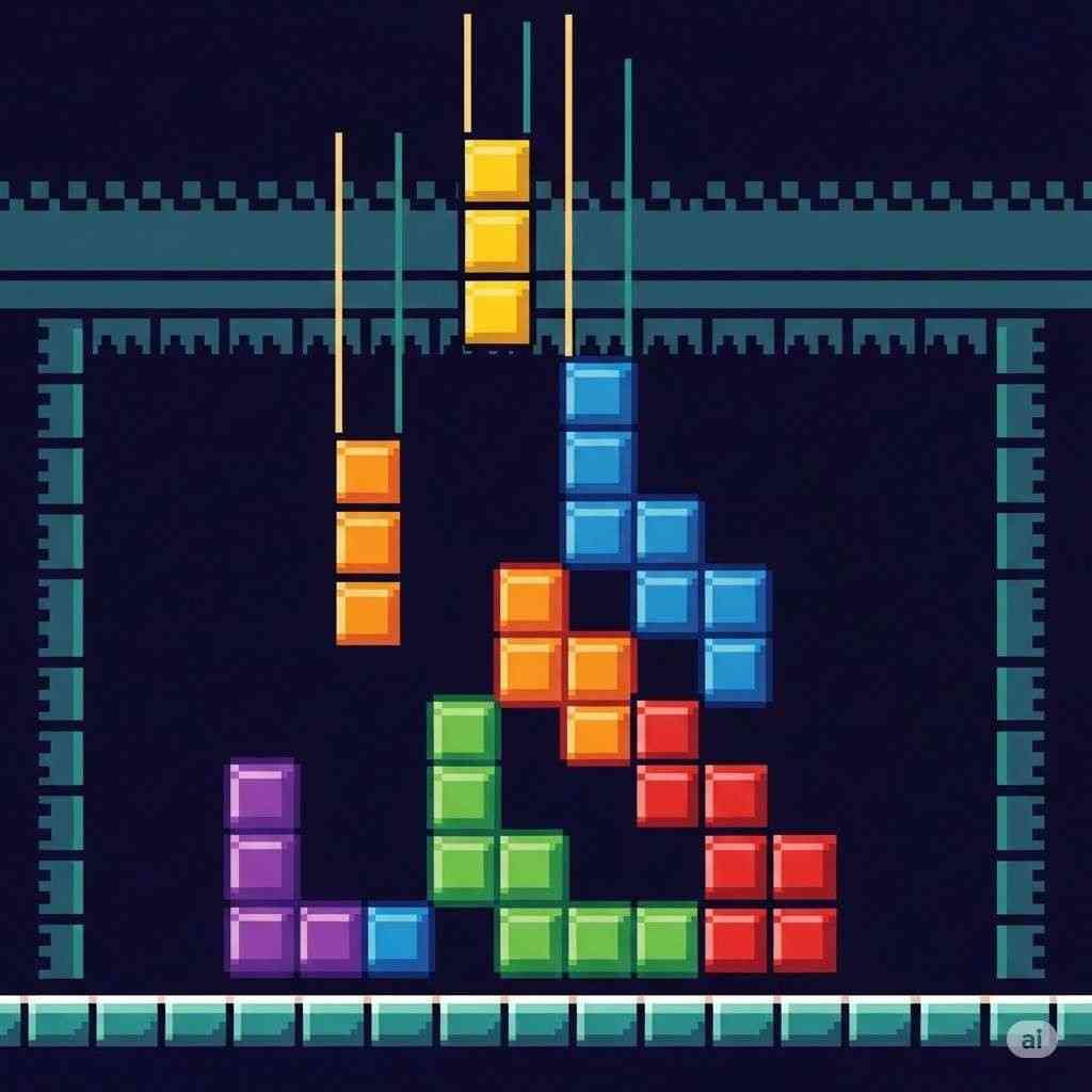 Tetris pixel art