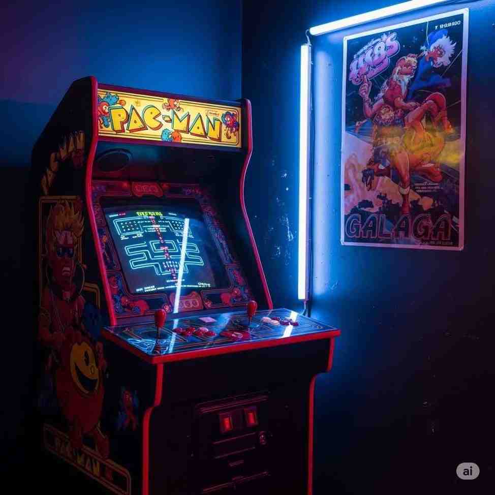 Retro arcade machine